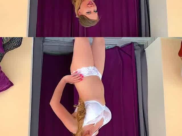 Hot Striptease Show in White Underclothing - See Me Get Moist. LenushkaDoll