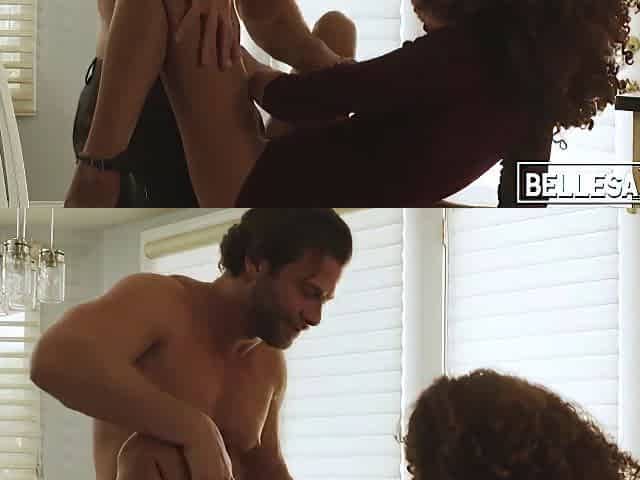 Seth Gamble And Cecilia Lion In Ebony Hottie Throatfucked Before Doggystyle