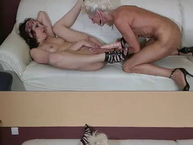Gangbang at Home: a GILF and a MILF Get Their Slutty Asses Fucked
