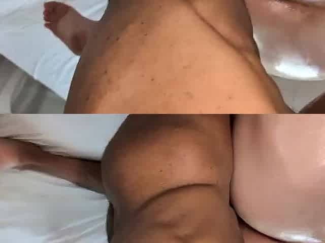 Maddison ebony takes AJ new massive bbc creams everywhere