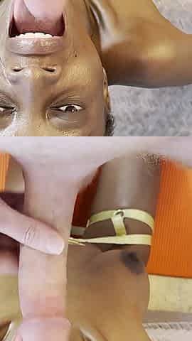 Black Girl Facefucked by White Daddy - Huge Facial Load