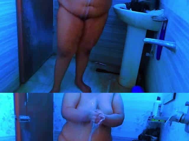 Hawt Maid Shower In baths After Work - Shower Sex Large Booty & Massive Breasts Hot Maid in saudi arabia