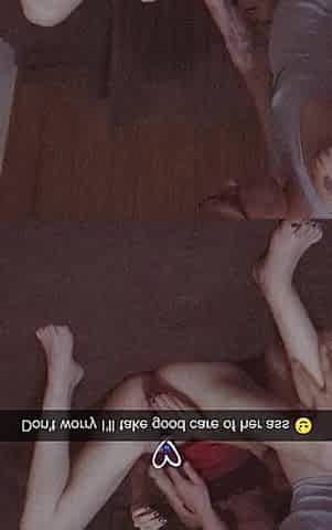 Roommates Girlfriend Rough Fucked & Used on Snapchat