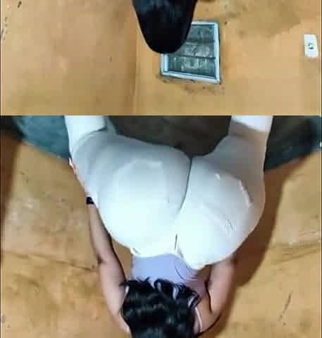 Big Ass with White Jeans Moving It