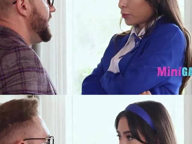 Misbehaving Teen Gets Tutored By Step Daddy
