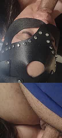 Wife sucks knob and jerks it off until I cum