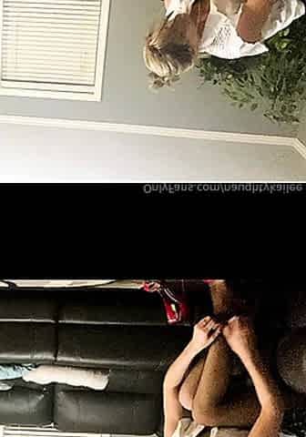Amateur blonde fucking in stockings on video