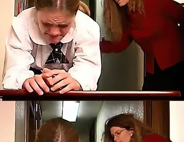 An amateur redhead lesbian is eating pussy from a brunette