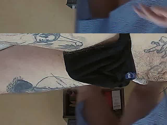 Instead of a foot massage, I jerk his penis to him 4
