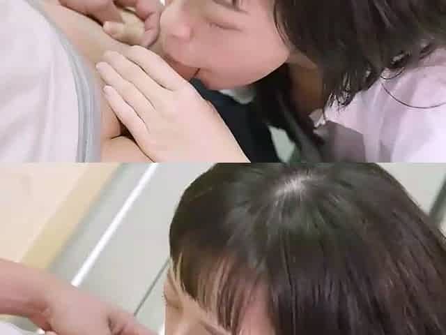 Sexy Chinese gal gets a super-fucking-hot handjob in black