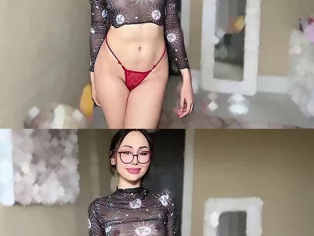 Transparent garments Try-on haul - Micro bikini