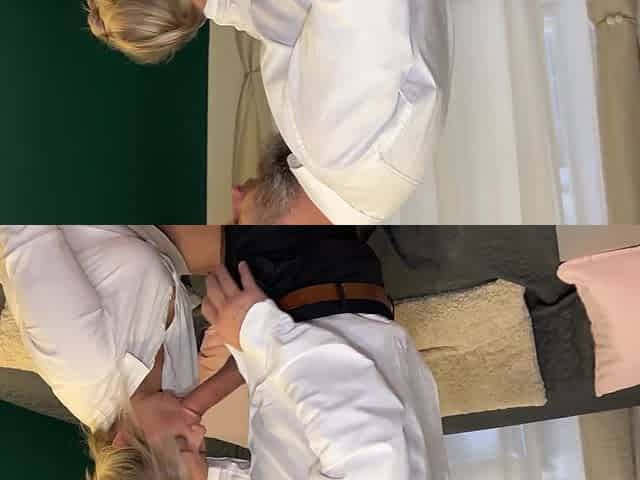 A married executive is having an affair with his employee and engages in sexual activity with her.