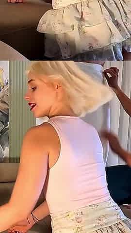 Two Hot Girls Make a Guy Cum Like Crazy with a Huge Cum Load After Kissing and Teasing for Hours