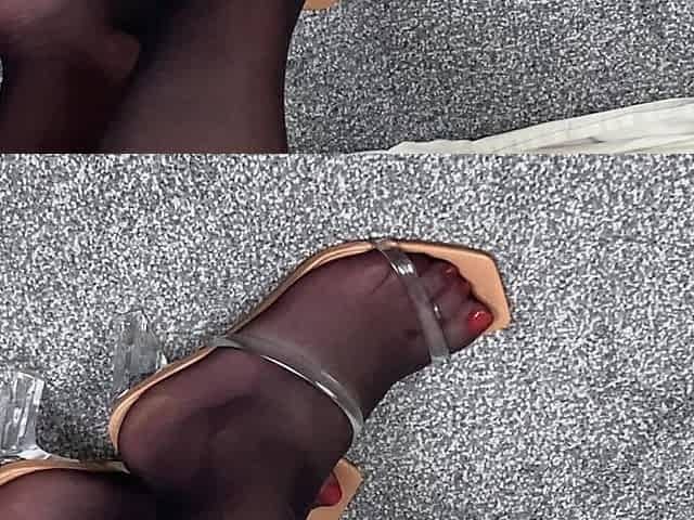 Mrs Mature Feet Wearing a Very Sexy Dress