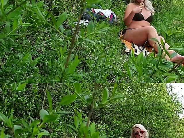 German MILF caught Young Boy Watch and Help with Public Sex