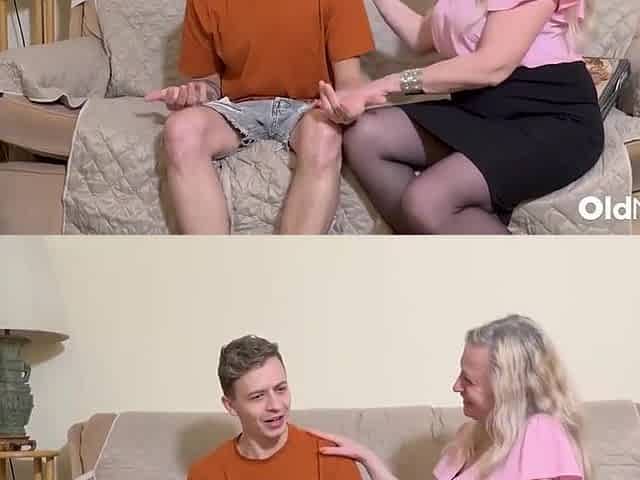 Sexy Mature Seduces Delivery Guy For Pizza