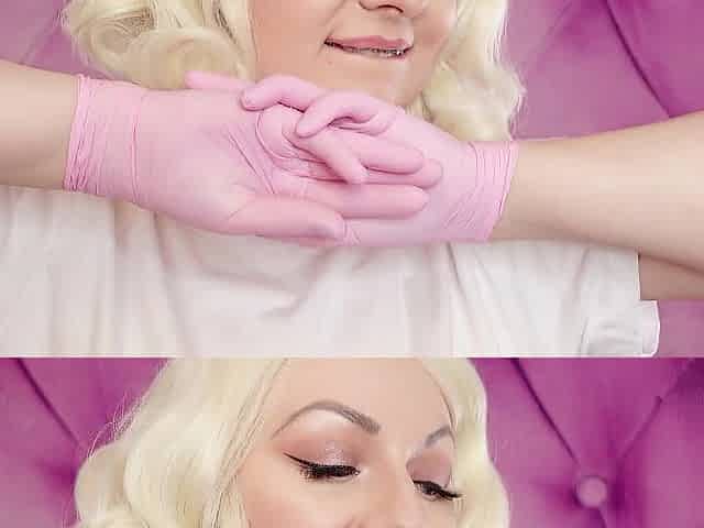 ASMR: two layers of colorful nitrile medical gloves