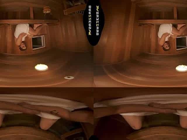 BRAZZERS VR - Kimber Woods Oils U Up And Takes A Perspired Ride On Your Hard Ramrod In A Sauna