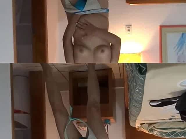 I Return From the Beach Excited and Masturbate While Stepson Jerks off