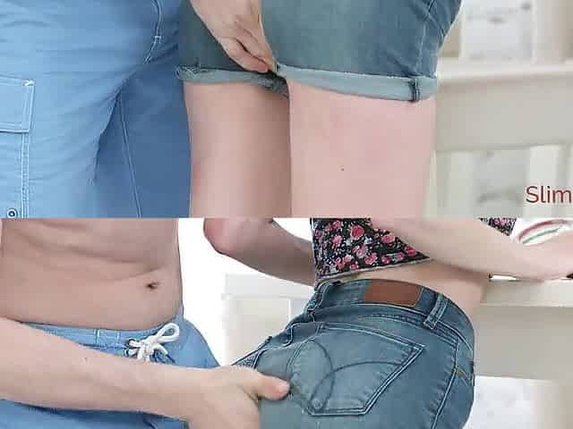 Shy teen drilled hard
