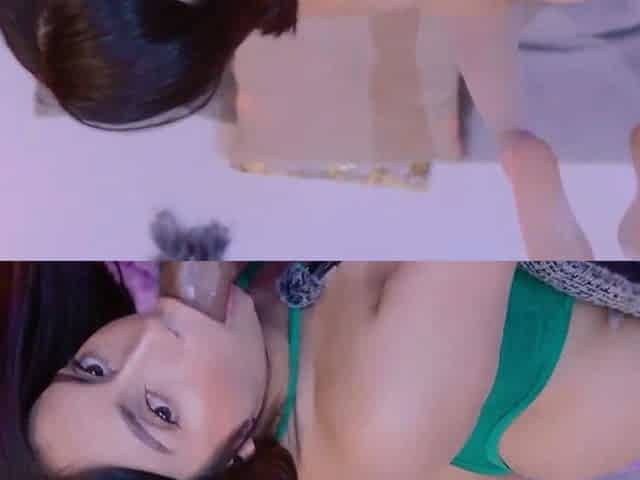Pretty Babe Rides and Sucks Her Favorite Toy