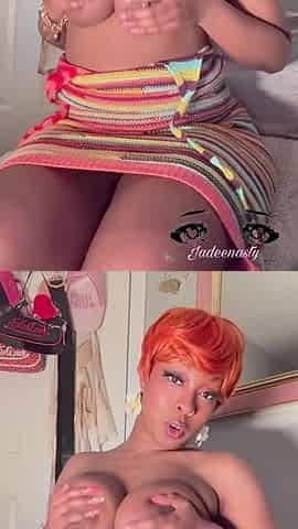 Hawt mother I'd like to fuck (Dexters Mommy cosplay) flashes, her moist gushy pink vagina