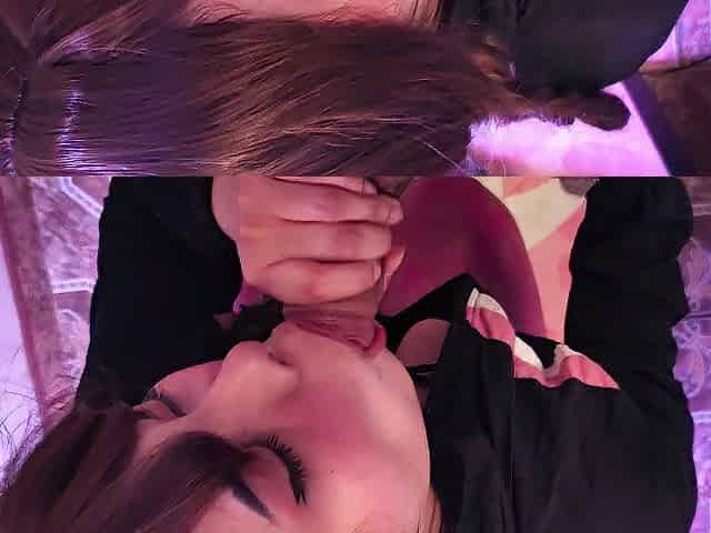 I make him addicted to my throat by draining his balls????