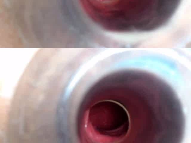 Ass gaping fetish ho toys her clit hard