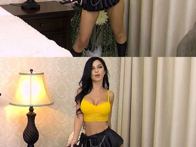 Beautiful brunette with big boobs jerk off instrucions