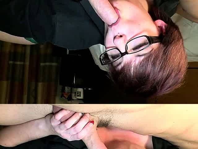 An amateur MILF blowjob followed by hot fucking
