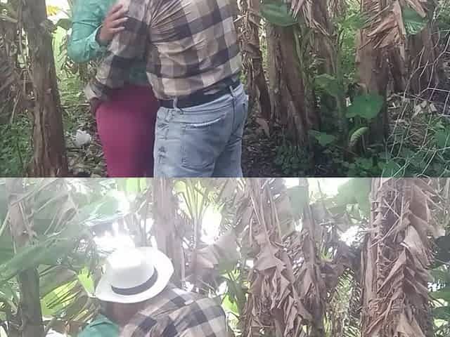 Blond Colombian peasant is drilled by her boss on the farm