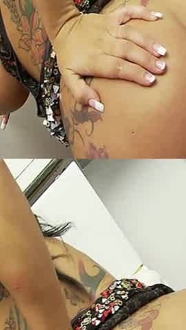 Girls in Hole Scene-2 exuberant Brunette with a Big Ass in Lingerie Fucking Hard in a Glory Hole
