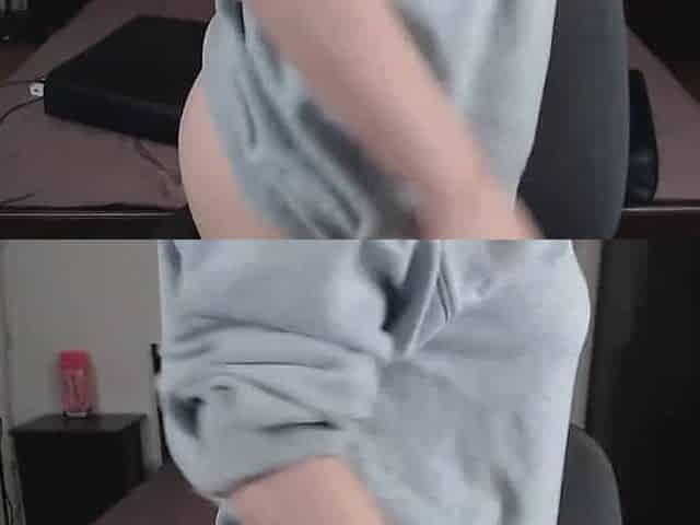 Playing with my Tits and Pussy - Deep Throat and Drooling Solo