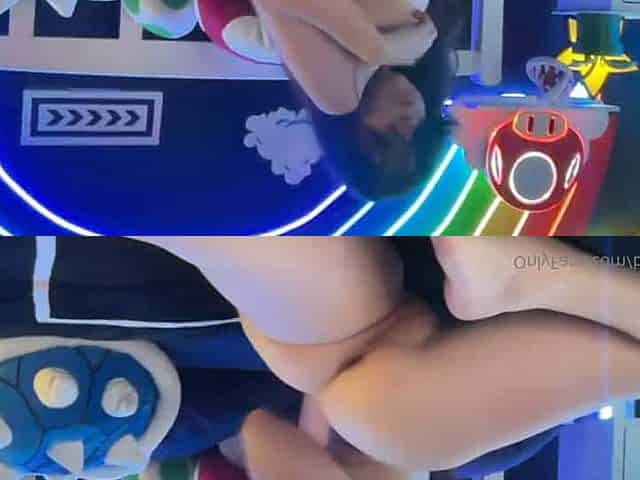 Belle Delphine Teases In Her Mario-Themed Bedroom
