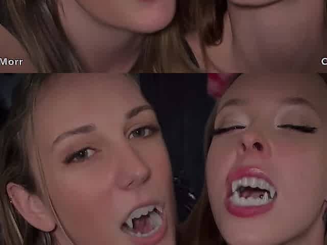 Trick or Treat! Vampire Hotties Make U Their Fucktoy - with Kendall Morr