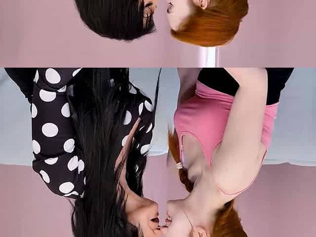 Old Nanny In Stockings Seduce Young Redhead Girl On Couch