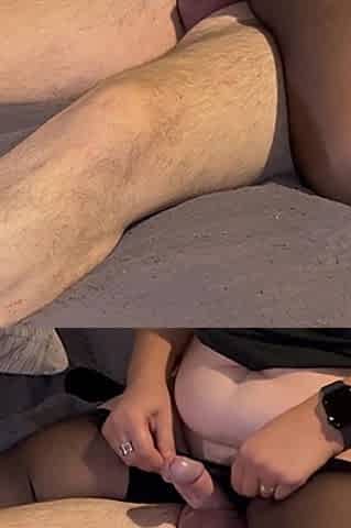 I Turn Him on with Heels on His Cock and He Fucks Me Missionary