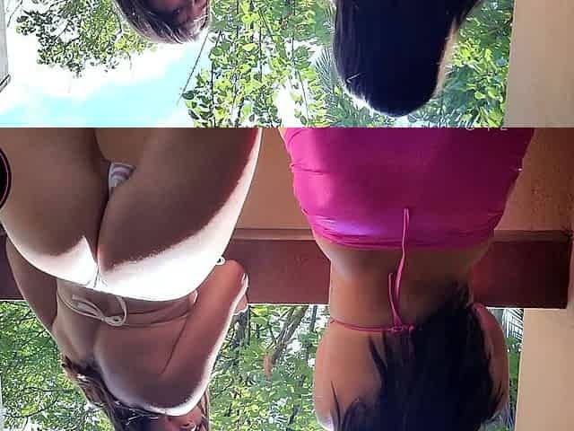 Big assed booty loving lesbian babes anal rimming action
