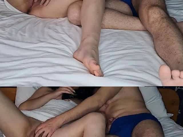 Hot Babe Gives a Blowjob and Creampie in a Hotel Room