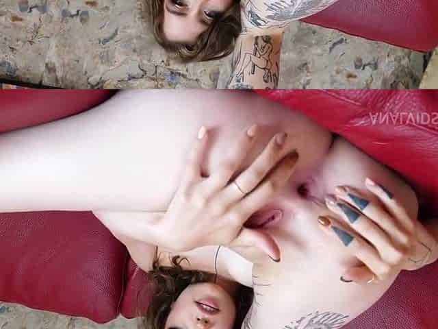 Inked Skinny Babe Gangbang Porn Video