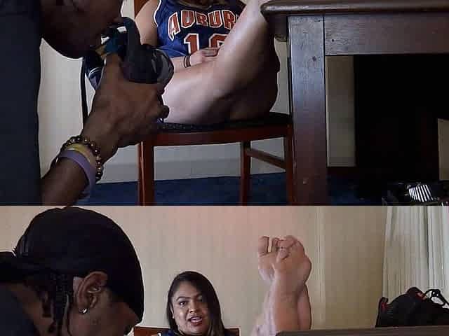 Sporty Latina Getz Her Feet Worshipped and Fucked After B-ball Practice