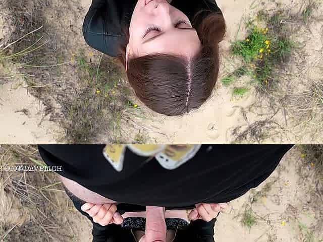 I went to the beach and enticed a man so that guy drilled my throat and filled my mouth with his load