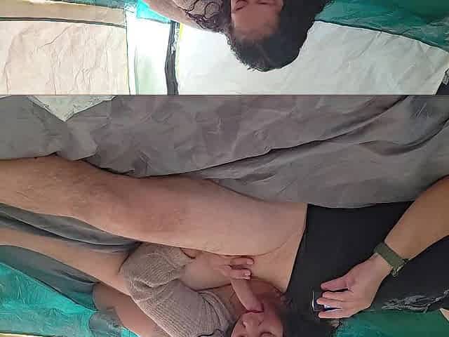 Balls unfathomable in her throat and twat