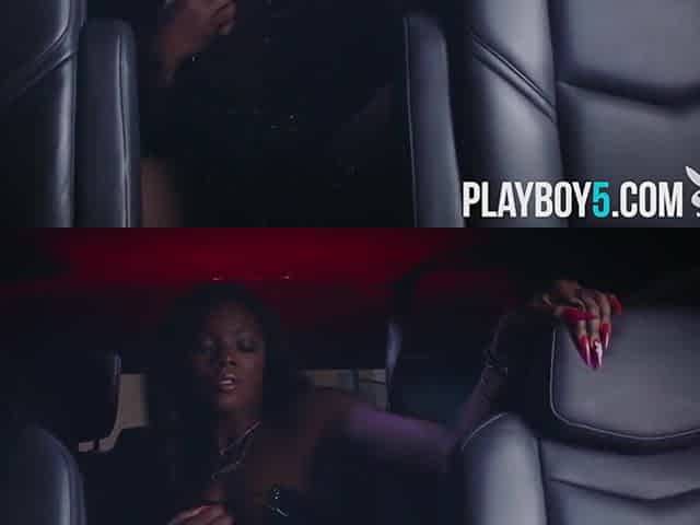 Ana Foxxx And Ana Black In Big Arse Black Wife Car Strip