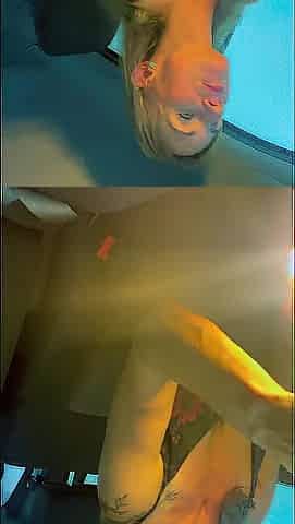 Karlie bangs herself in public carwash.