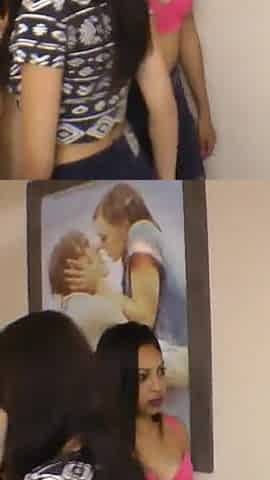 Kissing Lesbian Competition - Who Is the Best Kisser - Brazilia Versus Columbiana