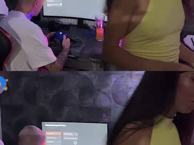Her constricted vagina is stretched by large dongs at a abode party in front of her boyfriend