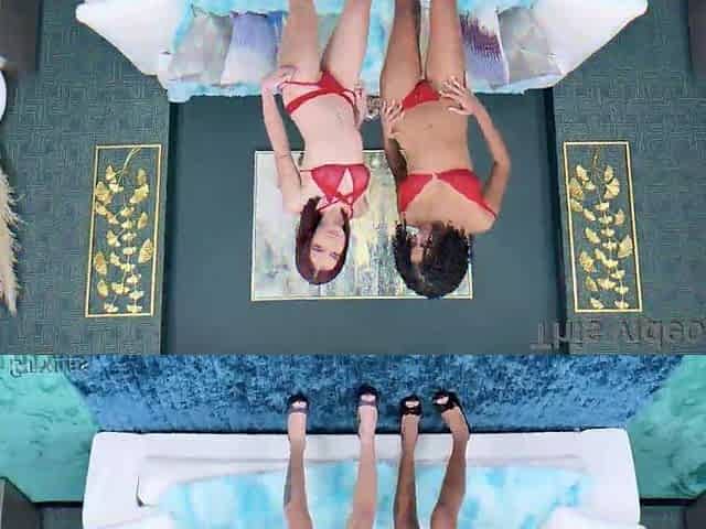 Selena Paige and Meicy Milu in a 5 on two anal dap tap