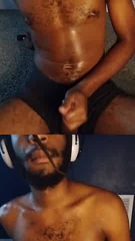 On the floor gooning and edging to hawt porn