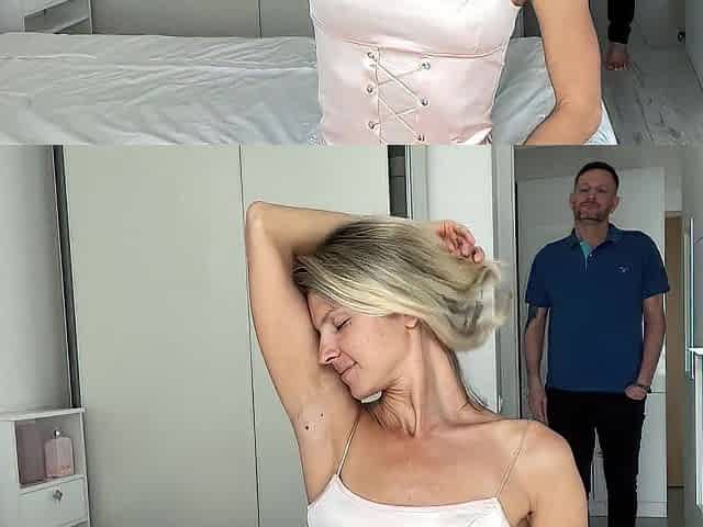 Armpits and neck licking fetish